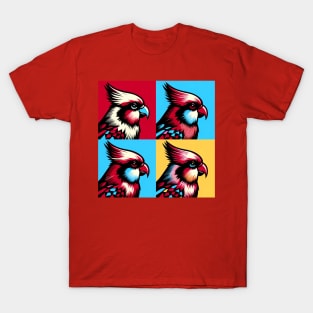 Pop Crimson Rosella Art - Cool Birds T-Shirt